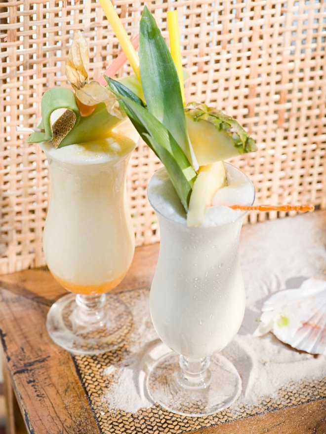 Pina Colada cocktail Pina Colada à base de Rhum blanc agricole de Guadeloupe
